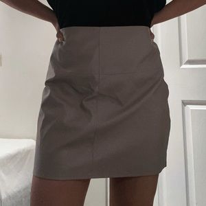 Missguided Faux Leather Skirt